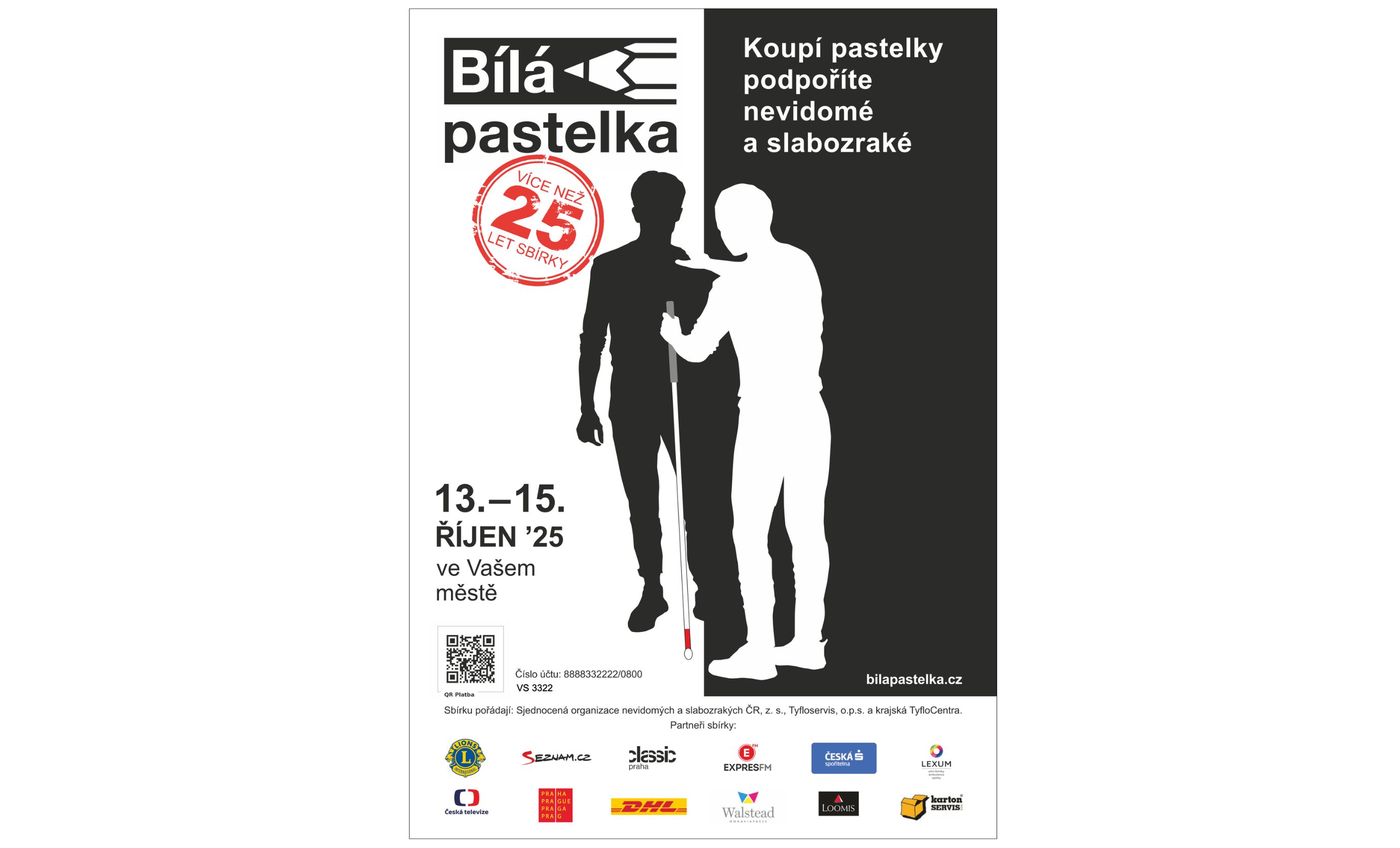 Koupí bílé pastelky podpoříte nevidomé a slabozraké